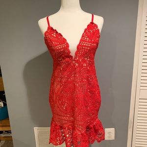 Red lace Charlotte Russe Dress